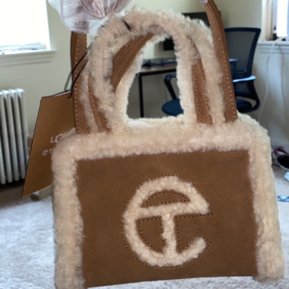 Small chestnut telfar ugg bag